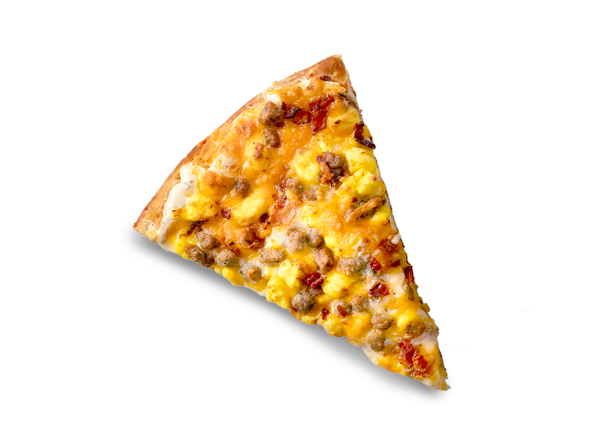 Breakfast Pizza Slice
